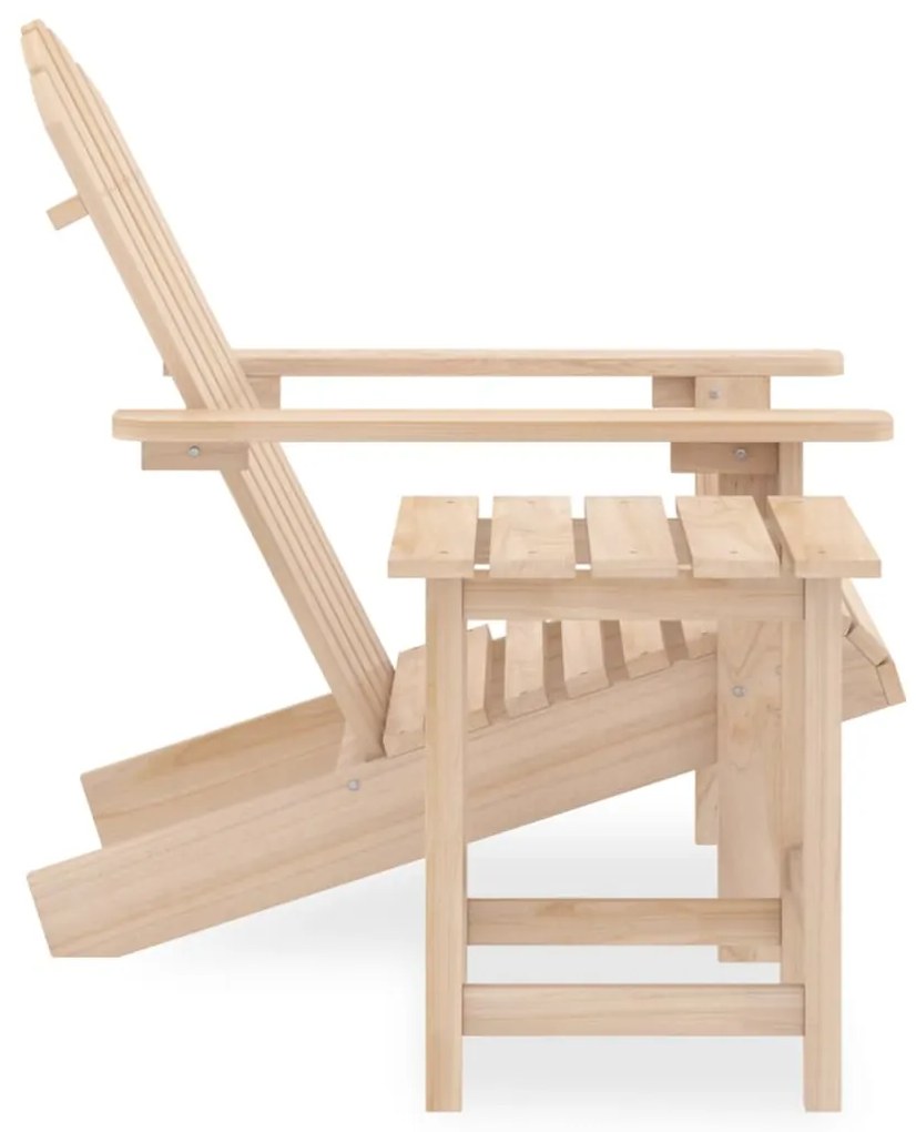 Cadeira de jardim Adirondack com mesa madeira de abeto