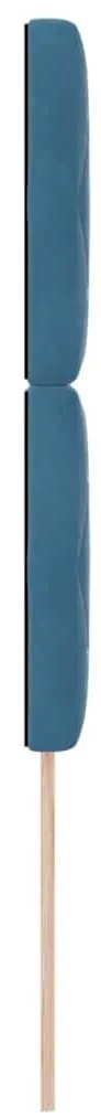 Cabeceira LED em veludo azul escuro, 100 cm
