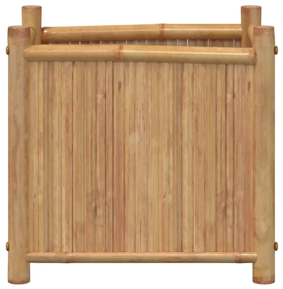 Vaso/floreira de jardim 40x40x40 cm bambu