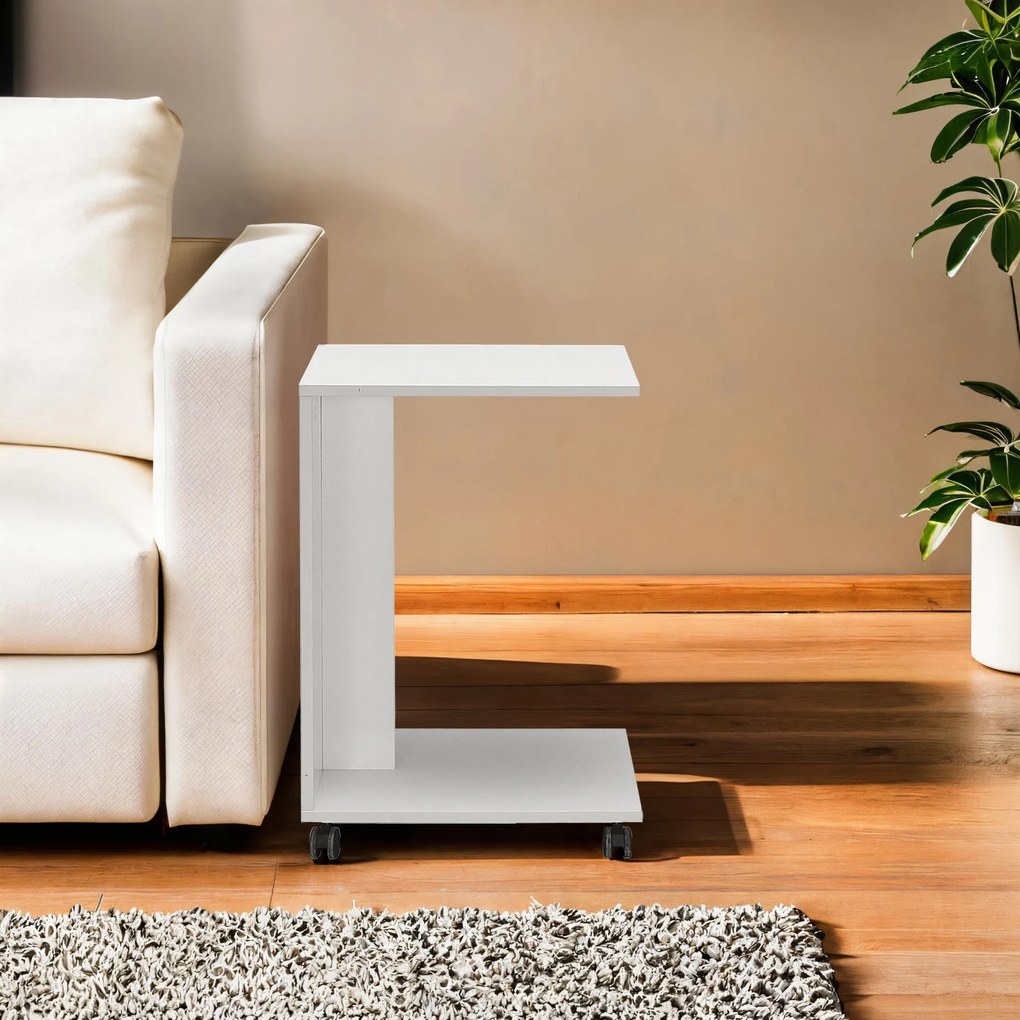 Mesa de Apoio Shp-108-Dd-1 – Branco Diamante – 35x65x45 cm | Tribo Hom