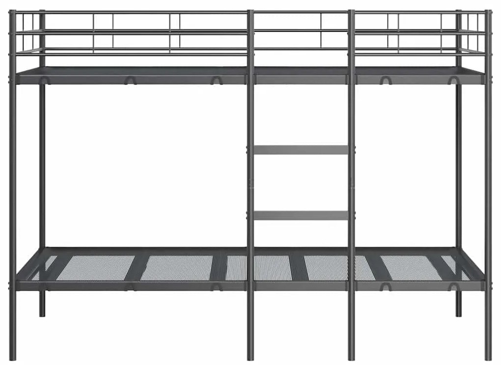 Beliche sem colchão 100x190 cm aço preto