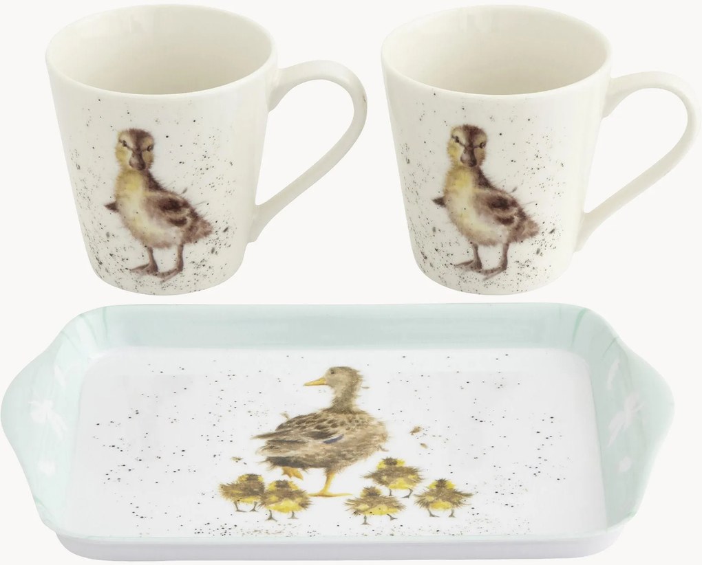 Conjunto de canecas e tabuleiro Lovely Mum, conjunto de 3