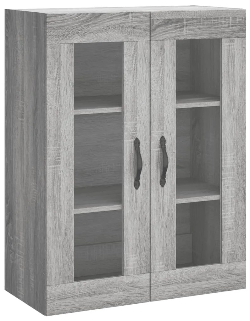 Armário alto 69,5x34x180 cm derivados de madeira sonoma cinza