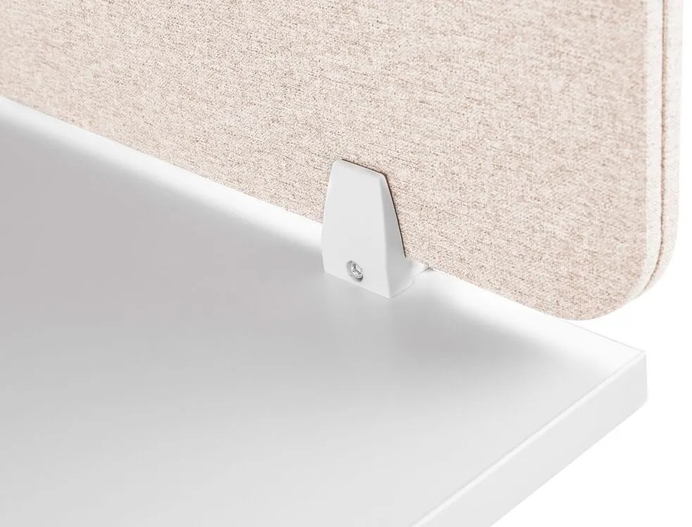 Painel divisor de secretária creme 160 x 40 cm WALLY Beliani