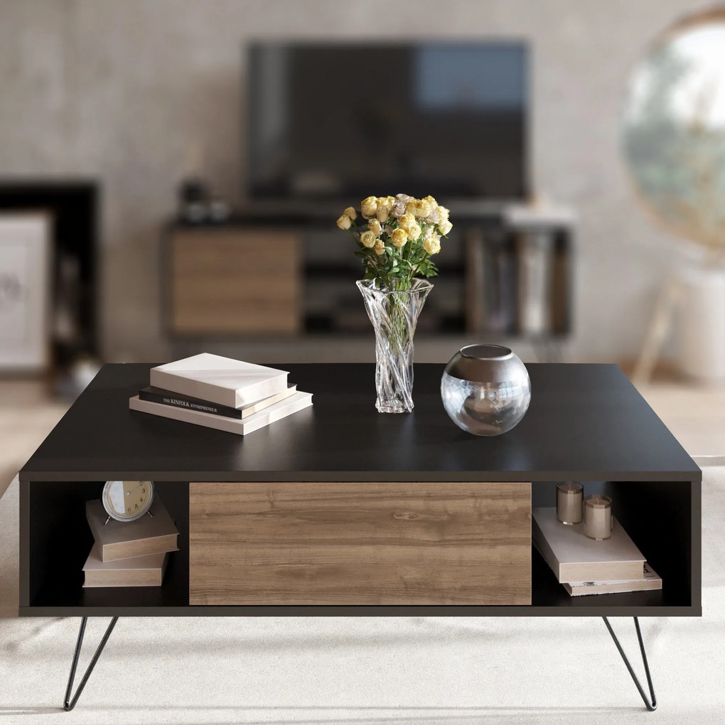 Mesa de Centro Mistico – Preto Nogueira – 120x45,6x60 cm