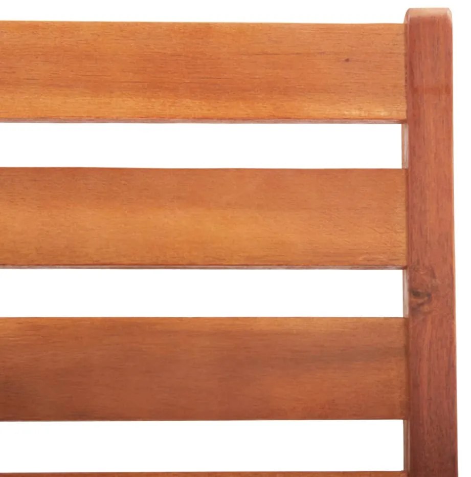 Cadeiras de jantar p/ jardim 3 pcs c/ almofadões acácia maciça