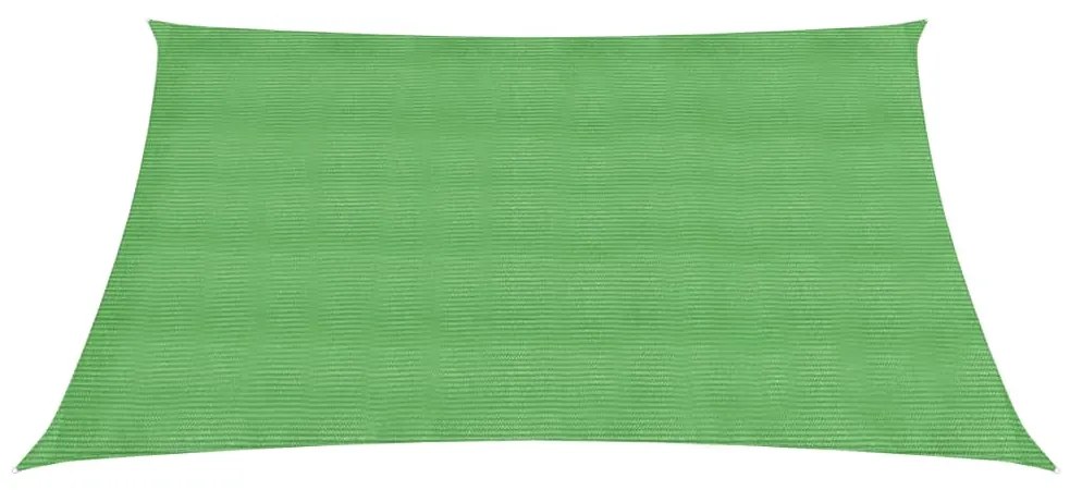 Para-sol estilo vela 160 g/m² 3x3 m PEAD verde-claro