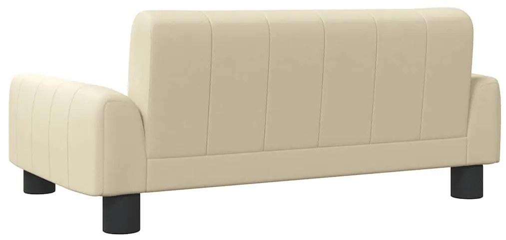 Sofá infantil 70x45x30 cm tecido cor creme