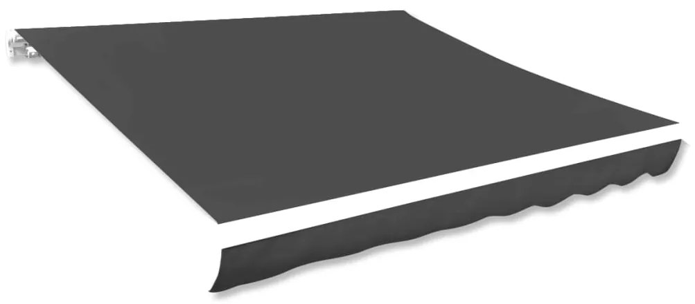 vidaXL Lona para toldo antracite 600x300 cm