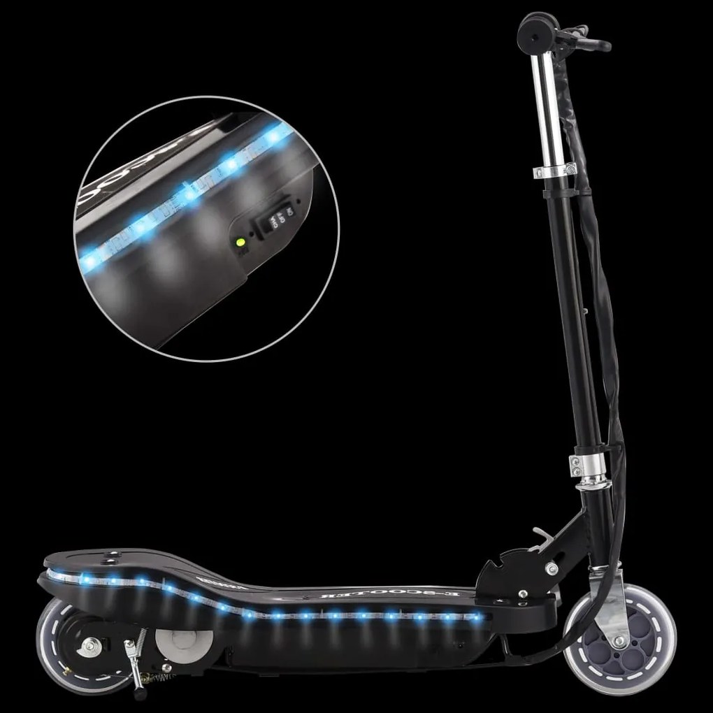 Trotinete/scooter elétrica com LEDs 120 W preto