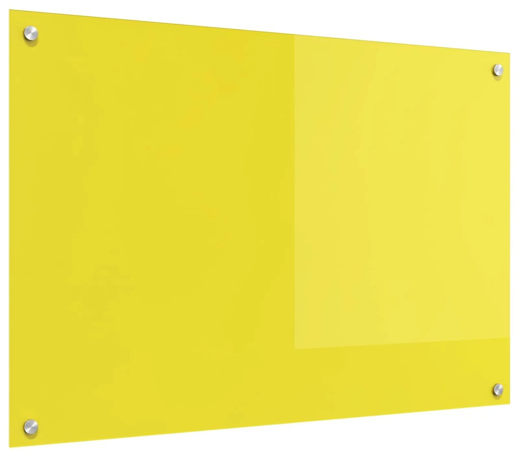 vidaXL Proteção de Cozinha Amarelo 90 x 60 cm vidro temperado