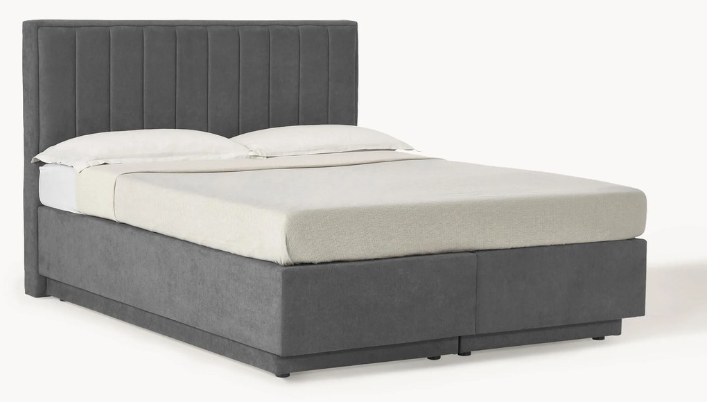 Cama boxspring Livia com espaço de arrumação