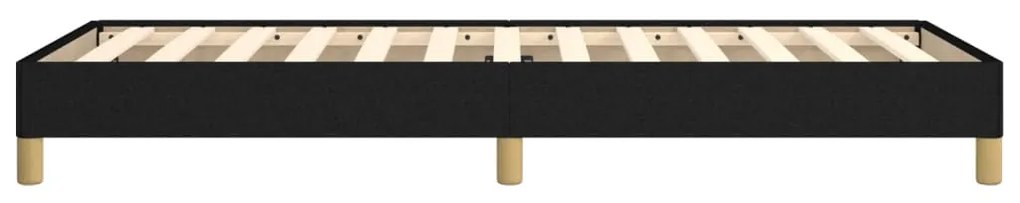 Estrutura de cama sem colchão 90x190 cm tecido preto