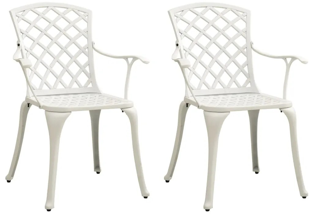 3 pcs conjunto bistrô alumínio fundido branco