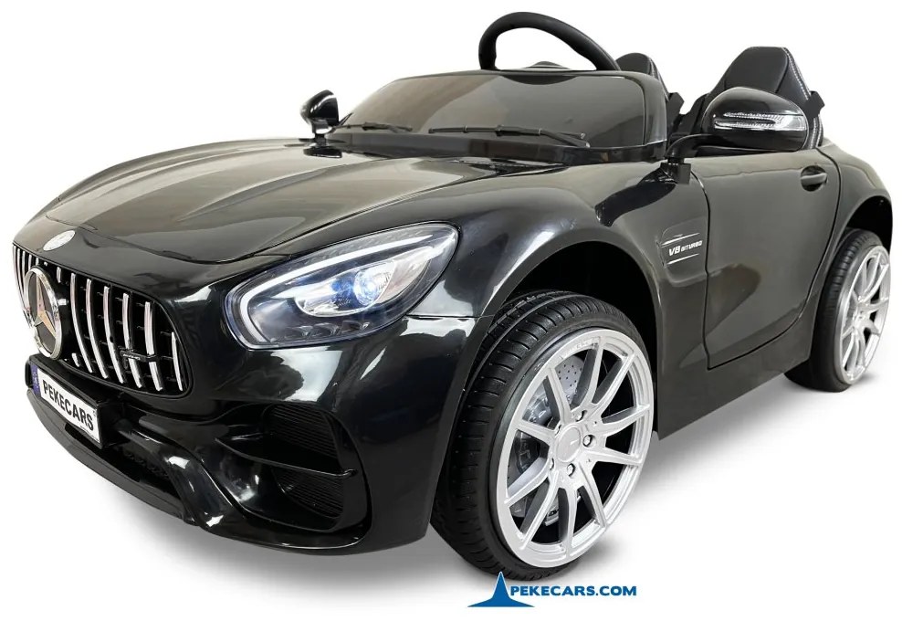 Carro eletrico crianças Mercedes AMG GT V8 12V 2 Lugares preto