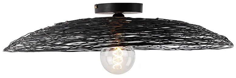 Candeeiro de teto oriental preto 60 cm - Glan