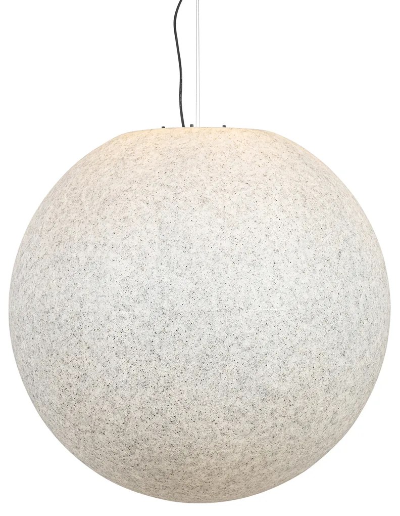 Candeeiro de suspensão exterior moderno cinzento 77 cm IP65 - Nura Moderno