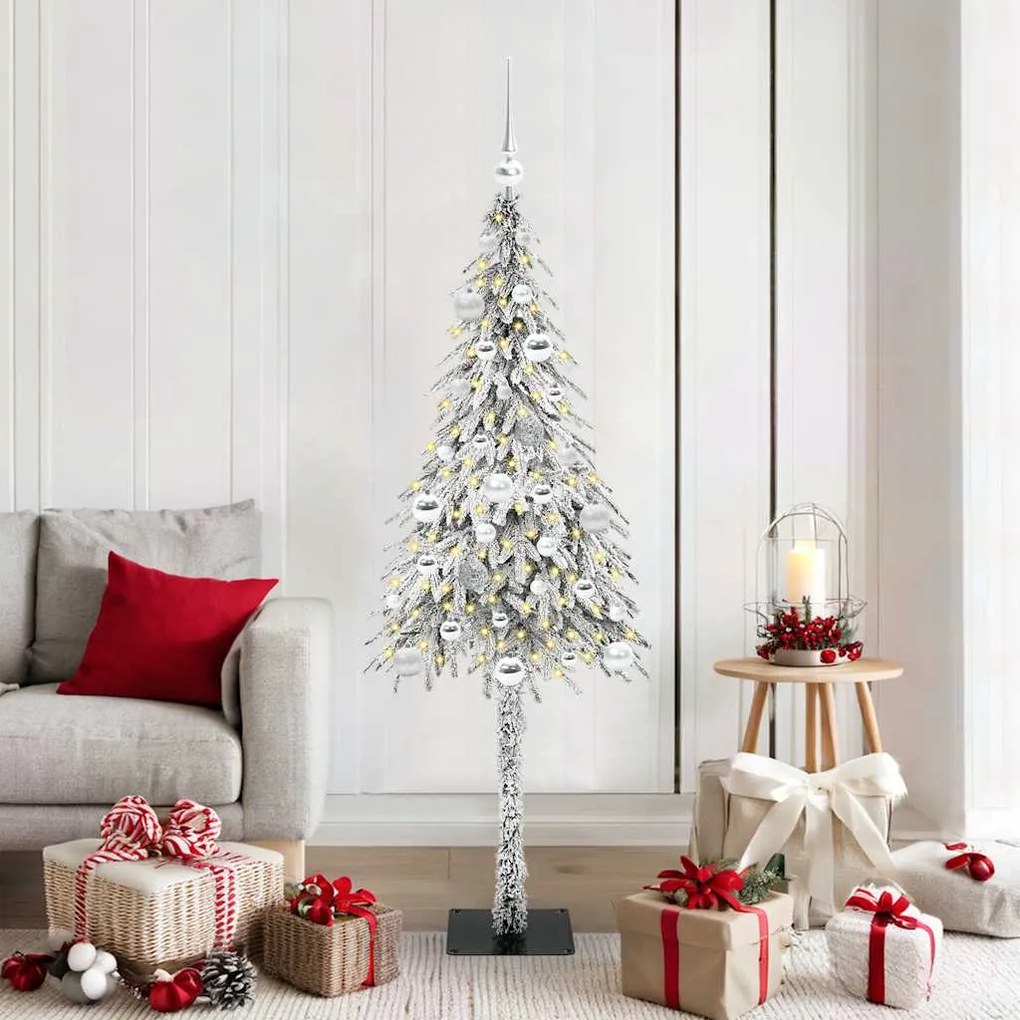 vidaXL Árvore de Natal com 150 LEDs com suporte Branco 150 cm PE e Aço