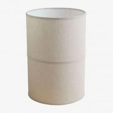 Pantalla Para Lâmpada Em Algodão Olinda Ø30 Cm & Gardénia Branco - Sklum