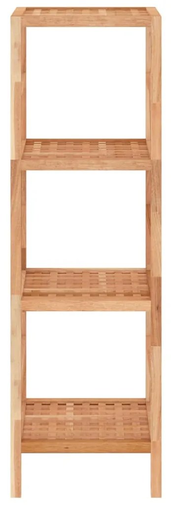 Unidade de prateleiras WC 35,5x35,5x112,5 cm nogueira maciça