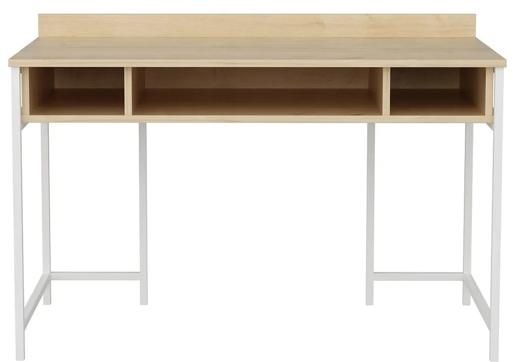 Secretária Alma – Branco Carvalho – 120x60x74,8 cm