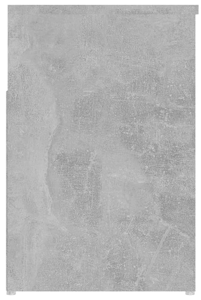 Banco sapateira 80x30x45 cm derivados madeira cinzento-cimento