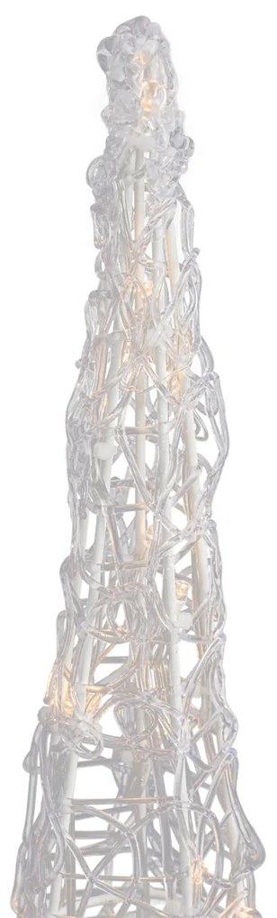 Árvore de Natal Transparente 60cm incl. LED IP44 - Coni