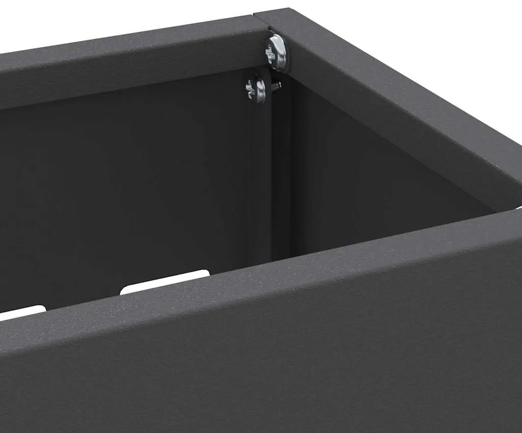 Suporte de Guarda-Chuva Preto da - 28x12x41 cm em Aço