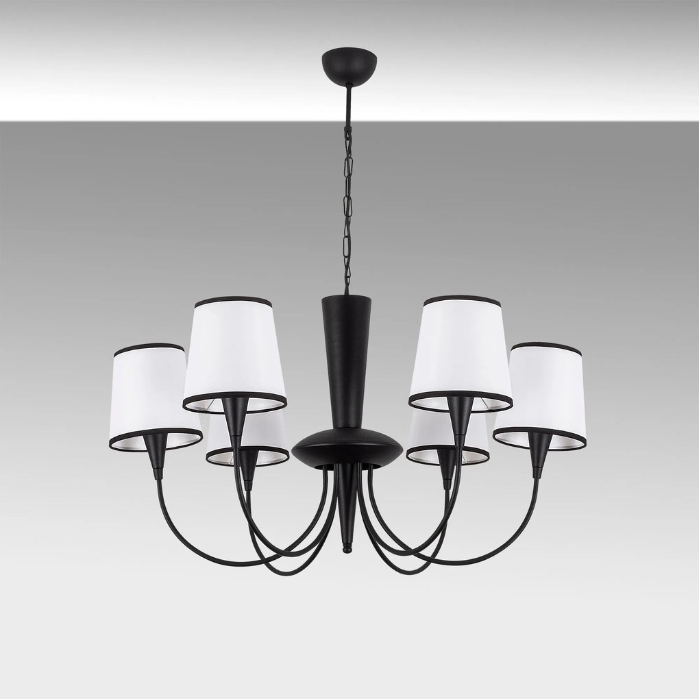 Chandelier Pardo – Preto – Diâmetro 75 cm x Altura 85 cm