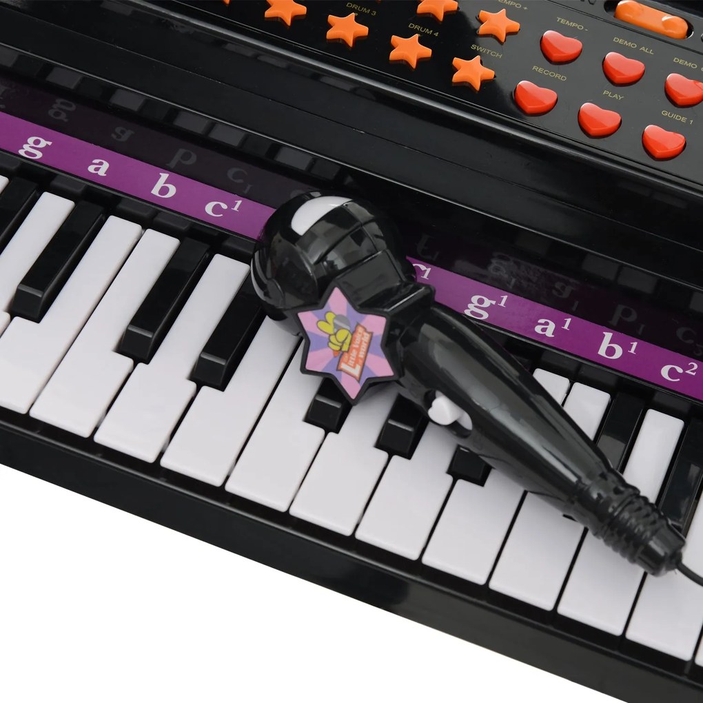 Piano para Crianças com 37 Teclas Piano Infantil com Microfone Banco L
