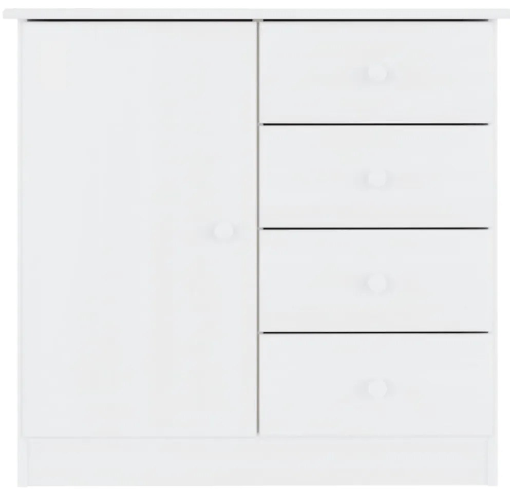 Aparador ALTA 77x35x73 cm madeira de pinho maciça branco