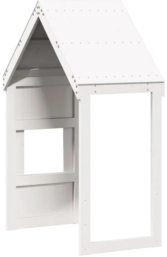 Telhado de cama infantil 55x99x139,5 cm pinho maciço branco