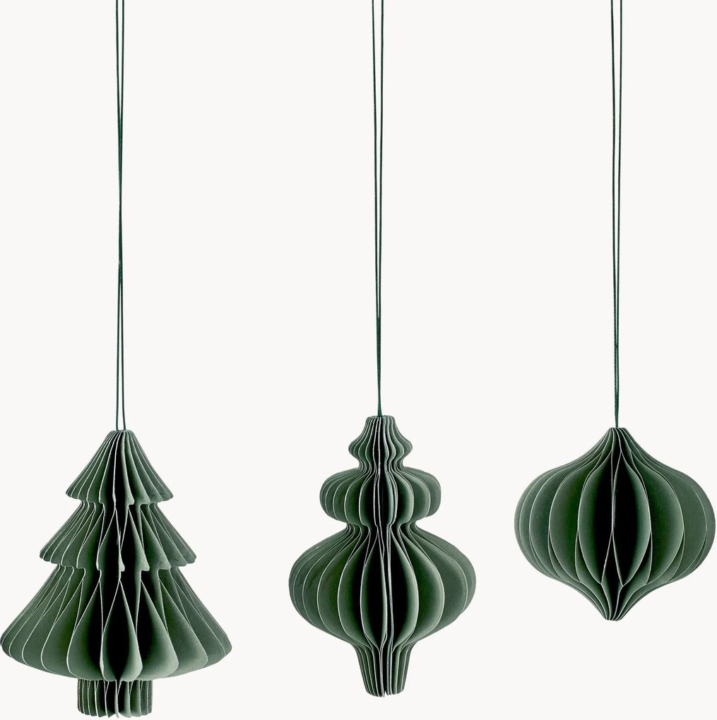 Ornamentos de Natal Passia, conjunto de 3
