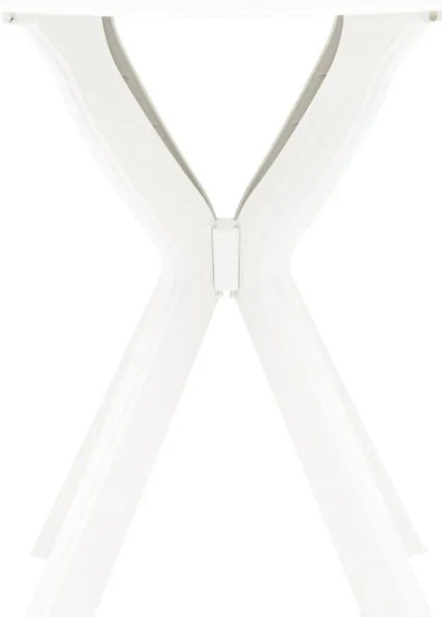 Mesa de bistrô Ø70 cm plástico branco