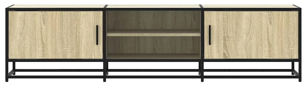 Móvel p/ TV 160x35x41 cm deriv. madeira/metal carvalho sonoma