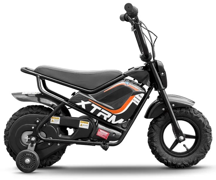 Mini Mota elétrica para crianças Bateria 250W E.SUPERBIKE C/Limitador velocidade Laranja