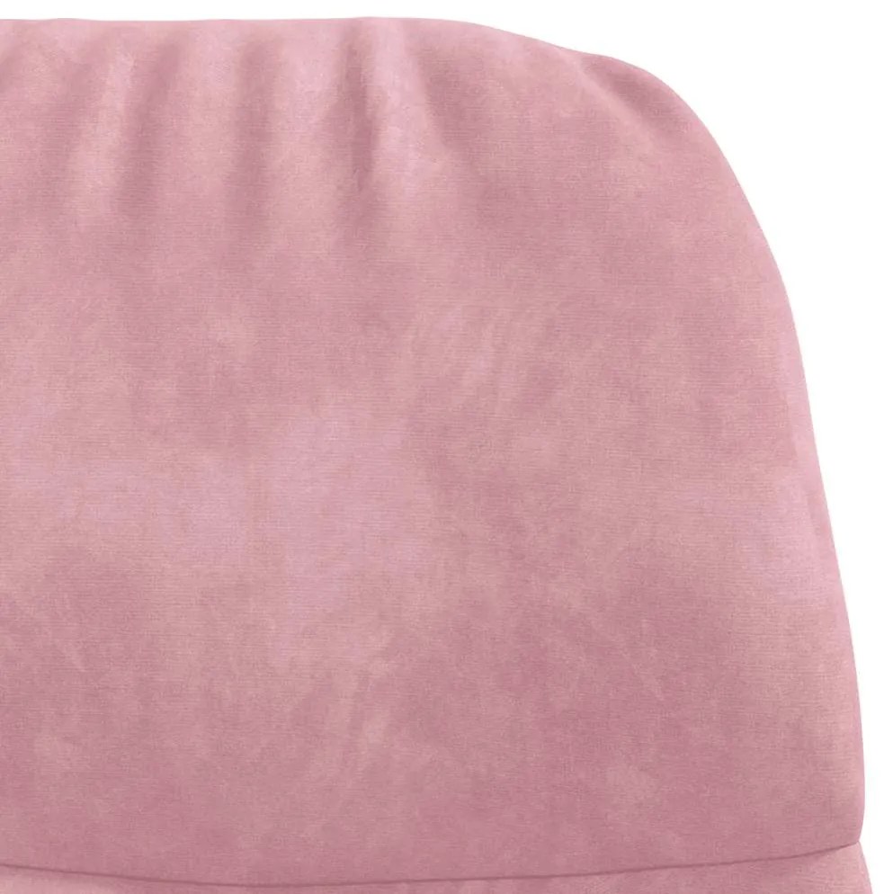 Cadeira de descanso veludo rosa