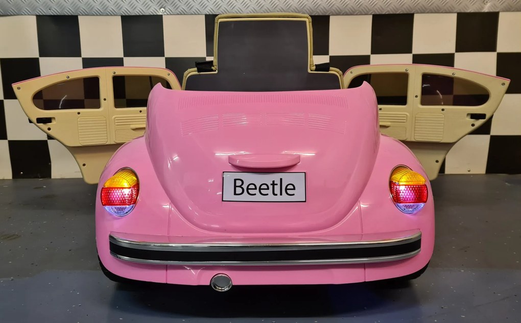 Carro infantil Volkswagen Carocha 12V Rosa