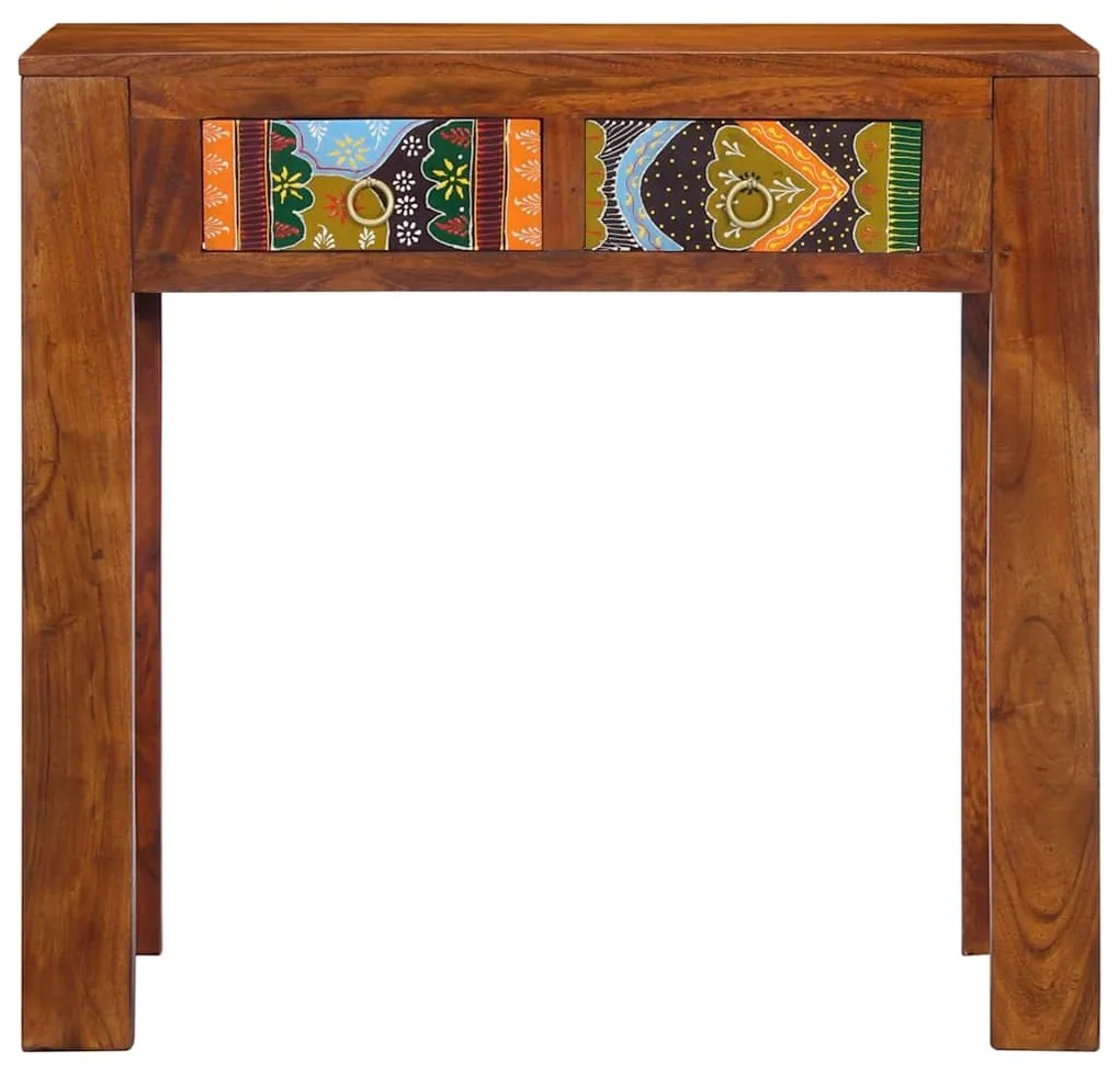 Mesa de consola 80x35x75 cm Madeira maciça Acácia