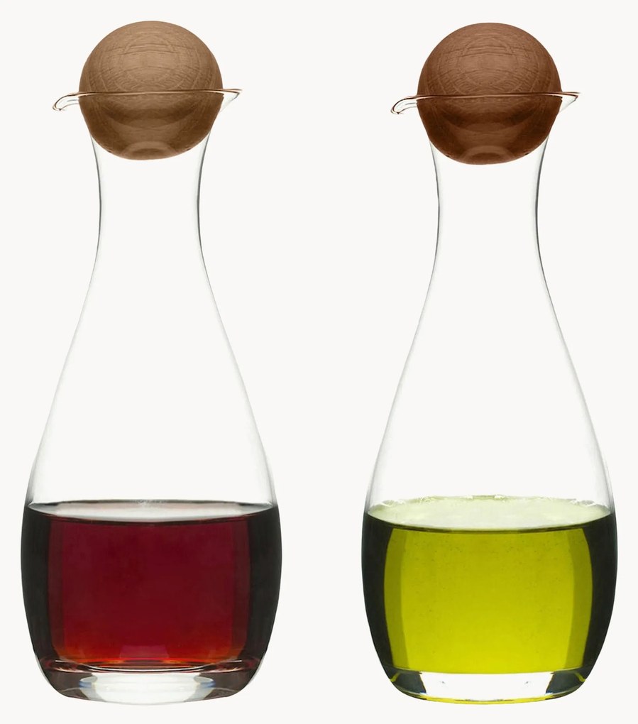 Dispensadores de azeite e vinagre artesanais Eden, conjunto de 2