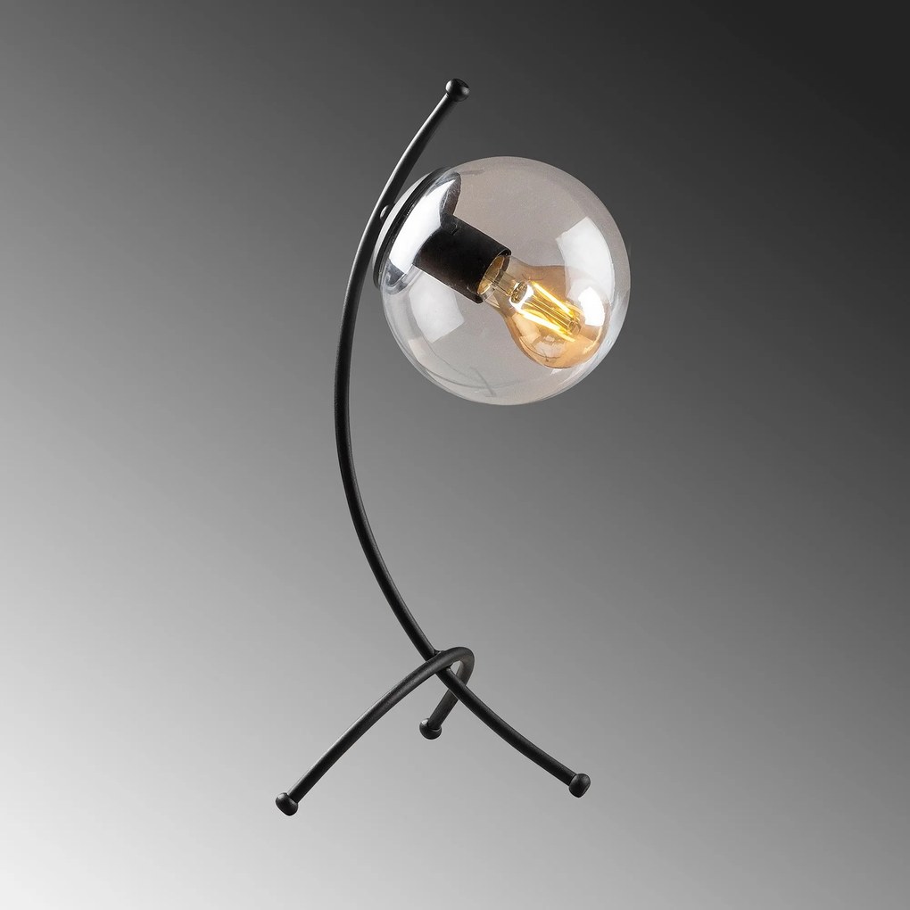 Candeeiro de Mesa Yay – Preto – 23 x 18 cm