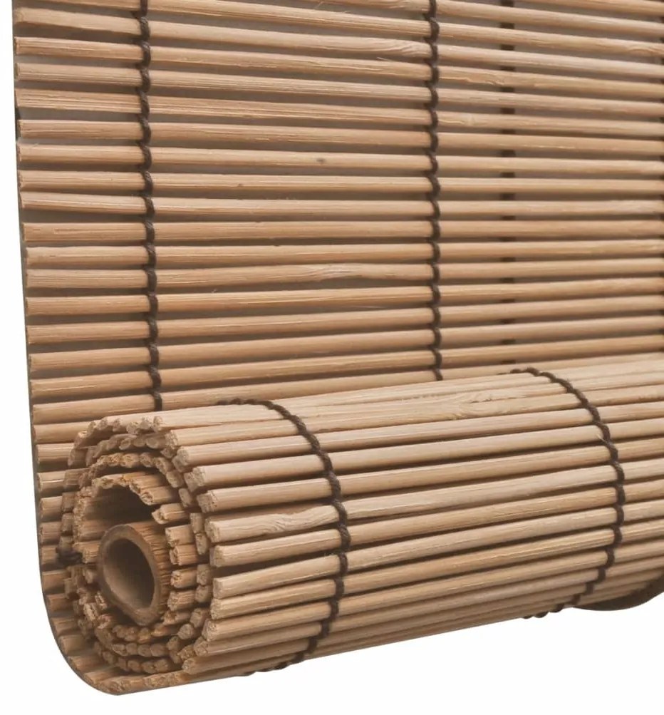 Estore de enrolar 120 x 160 cm bambu castanho