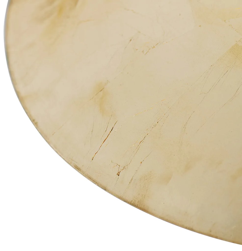 LED Candeeiro de teto inteligente preto com dourado 60 cm incl. Wi-Fi A60 - Emilienne Moderno