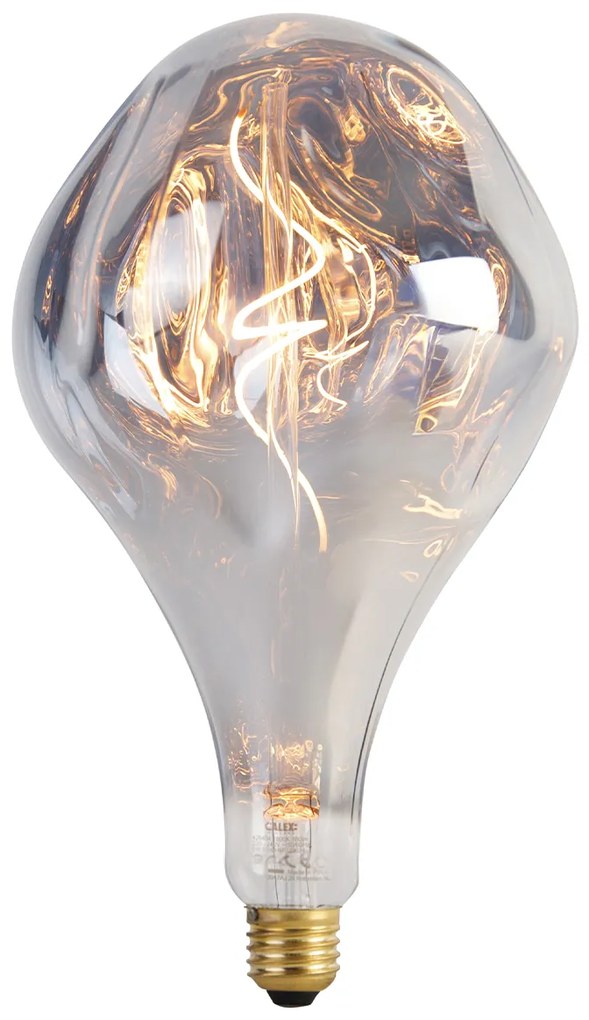 Lâmpada LED regulável E27 A165 Prata 6W 160lm 1800K
