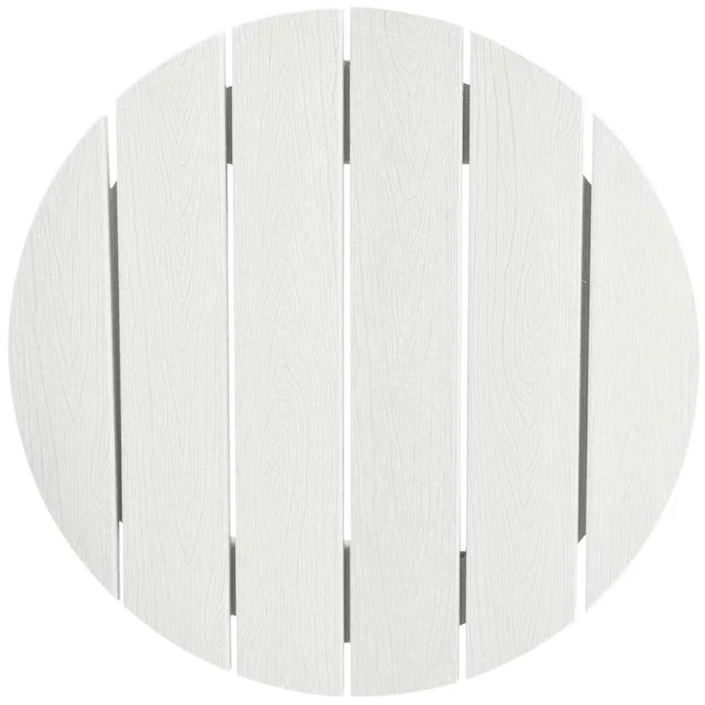 Conjunto de Bar Jardim 3 Peças Branco HDPE