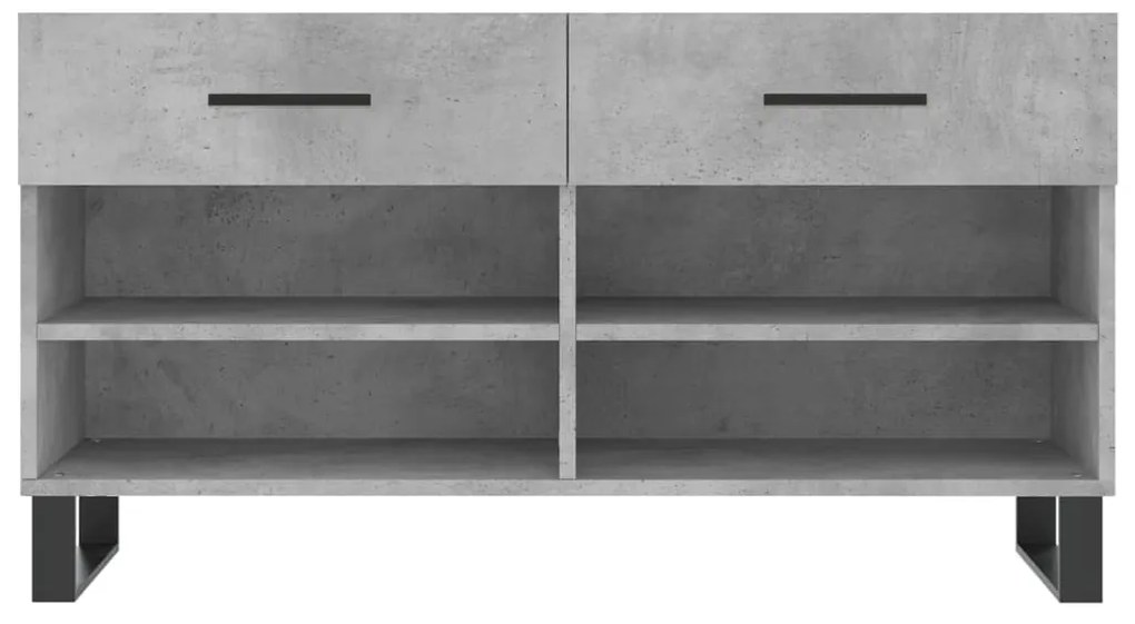 Banco sapateira 102x35x55 cm derivados madeira cinzento cimento