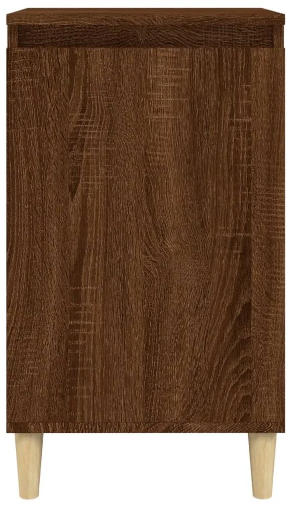 Mesa de cabeceira 2 pcs derivados de madeira carvalho castanho