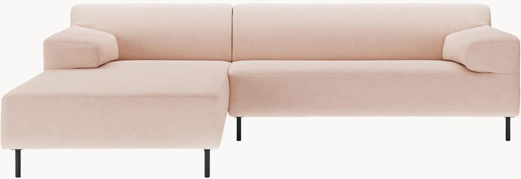 Sofá de canto freistil180, rosa branco-pérola /preto