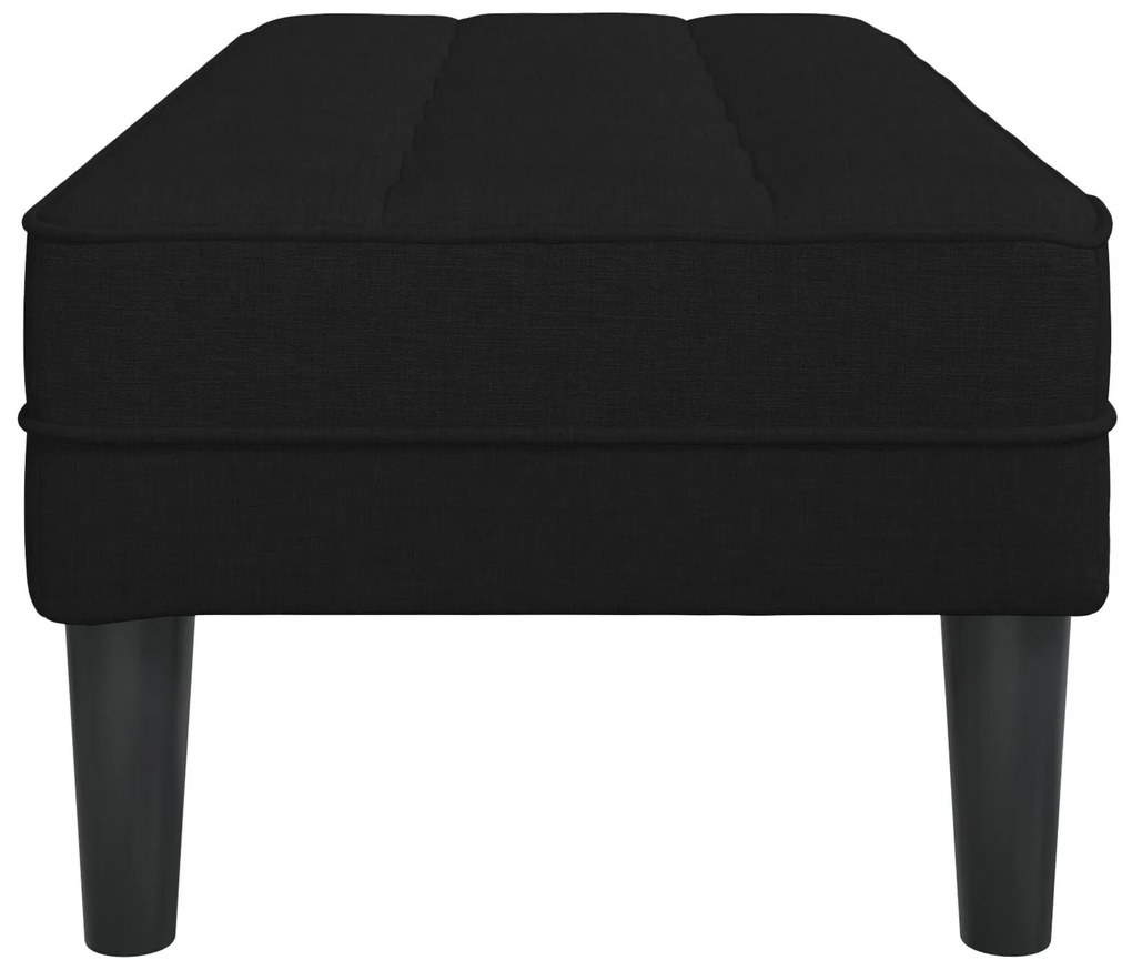 Banco vidaXL Preto 113x57x39 cm Tecido