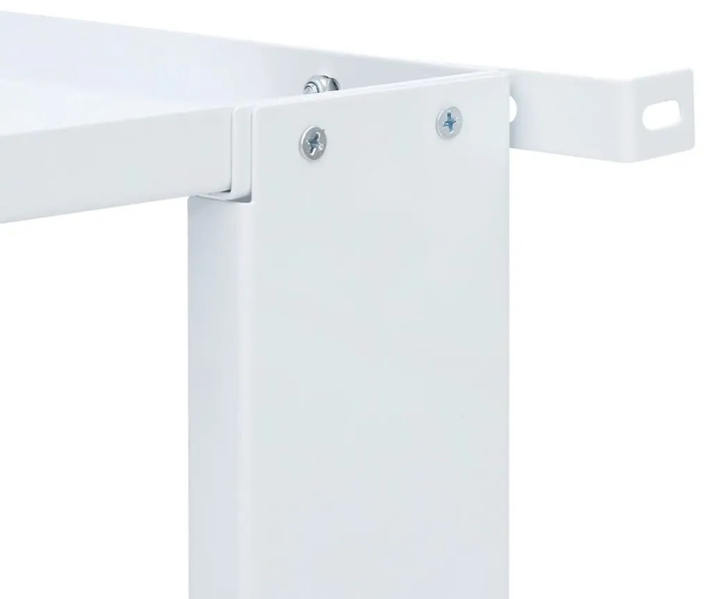 Suporte para máquina de lavar roupa duplo com gavetas branco